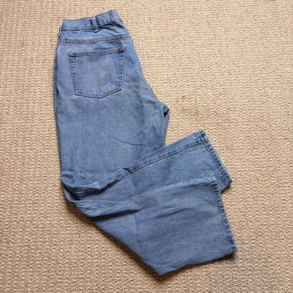 Y2K Route 66 Original Regular Fit Light Wash Blue Denim Jeans Mens 38x29 Cotton